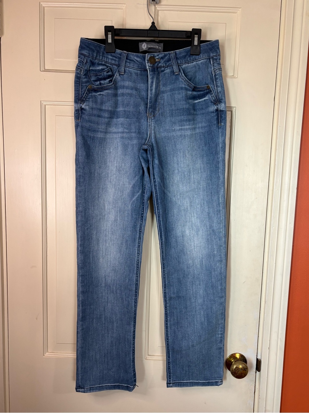 Democracy Women's Ab Technology High Rise Straight Leg Jeans Sz 6